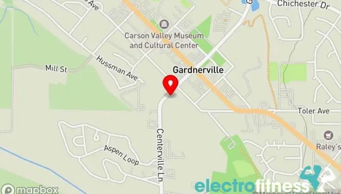map of Taylor Brandon Yoga & Sound Therapy Yoga studio in Gardnerville