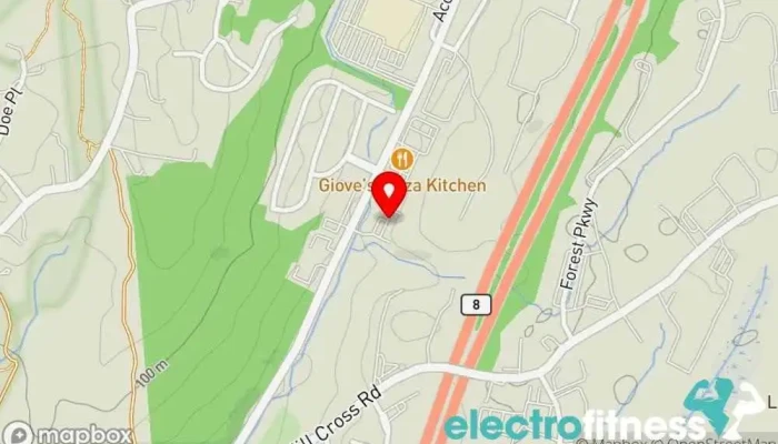 map of Taylor Made Fitness Gym in Shelton