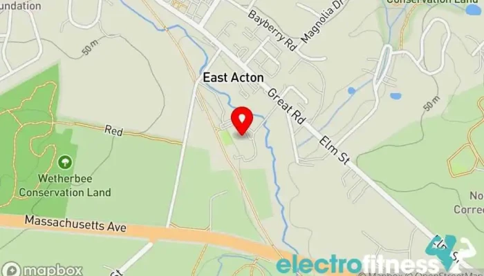 map of Teamworks Acton Recreation center, Children's party service, Party planner, Sports complex, Summer camp organizer in Acton