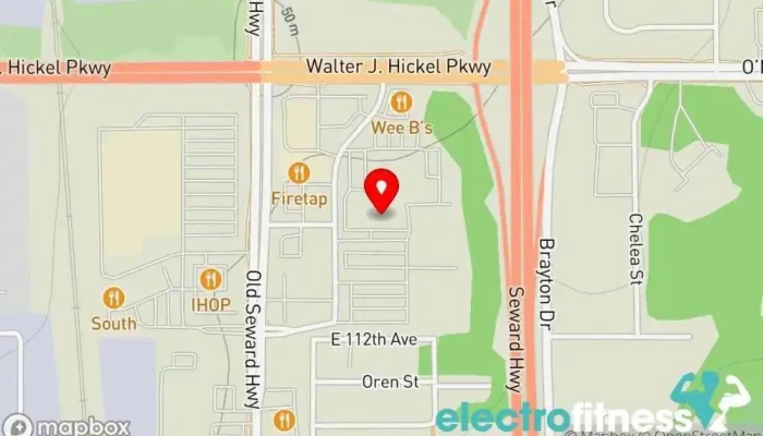 map of The Alaska Club Summit Luxury Gym Gym, Basketball court, Fitness center, Health spa, Racquetball club, Recreation center, Sports club, Swimming pool, Weightlifting area, Yoga studio in Anchorage