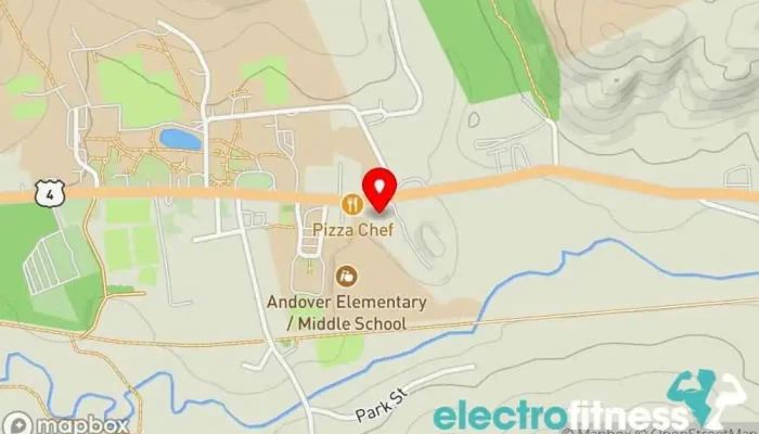 map of The Andover Community Hub Community center in Andover