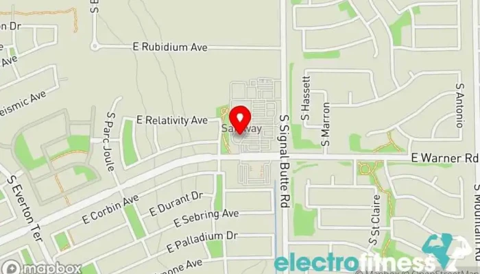 map of The Barre Academy Fitness center, Personal trainer, Physical fitness program in Mesa