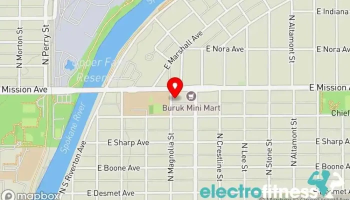map of The Bricks Conditioning Lab Personal trainer, Gym in Spokane