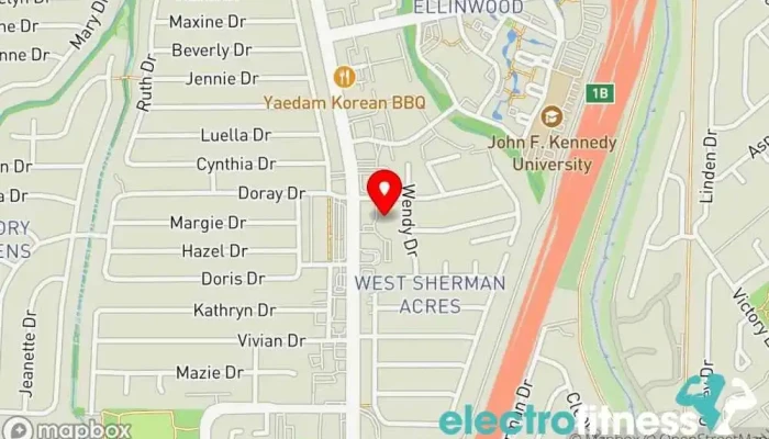 map of The Centered Body Pilates studio in Pleasant Hill