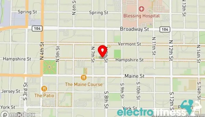 map of The Dojo Of Do Well Fitness center in Quincy