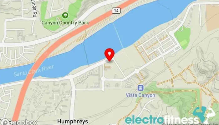map of The Edge Martial Arts Martial arts school in Santa Clarita