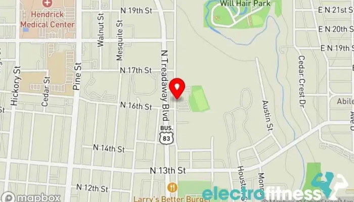 map of The Fieldhouse Abilene Gym, Personal trainer in Abilene