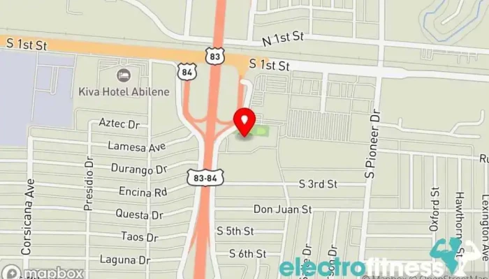 map of The Fit Body Coach Personal trainer, Fitness center, Health consultant, Nutritionist, Physical fitness program, Senior citizen center, Weight loss service, Wellness center, Wellness program, Women's personal trainer in Abilene