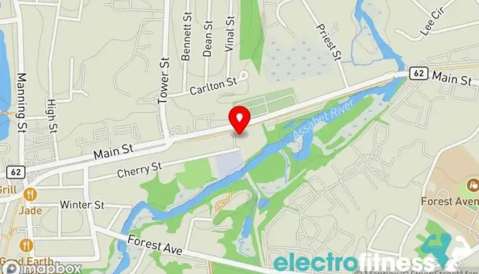 map of The Fitness Asylum - Hudson Physical fitness program in Hudson