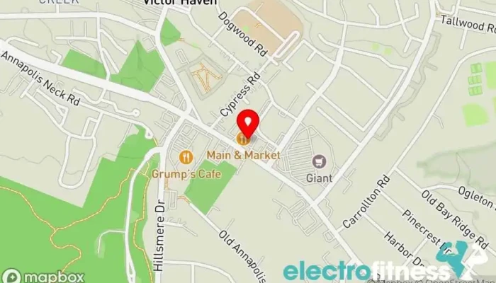 map of The Fitness Studio of Annapolis Physical fitness program in Annapolis