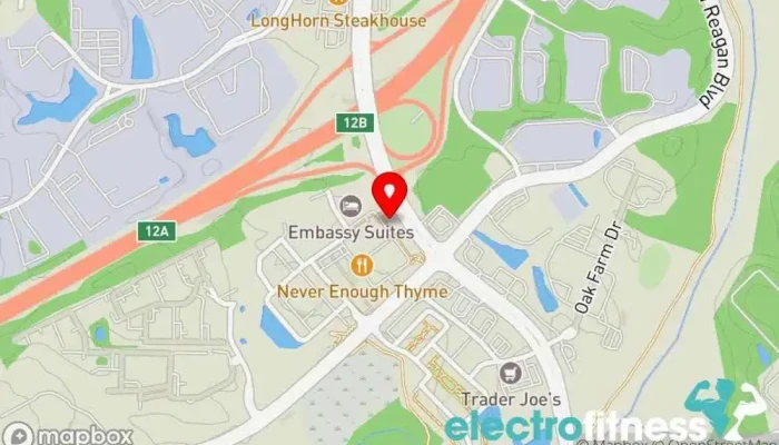 map of The Forum Athletic Club Gym in Alpharetta