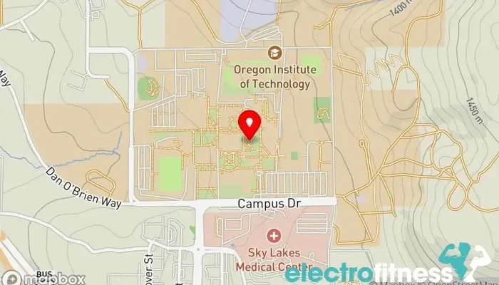 map of The Fountain Fountain in Klamath Falls