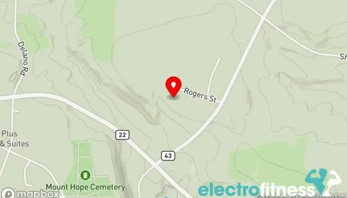 map of The Garrison Gym Gym in Ticonderoga