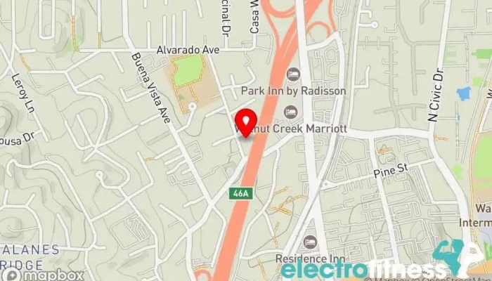 map of The Iron Sanctuary Personal trainer in Walnut Creek