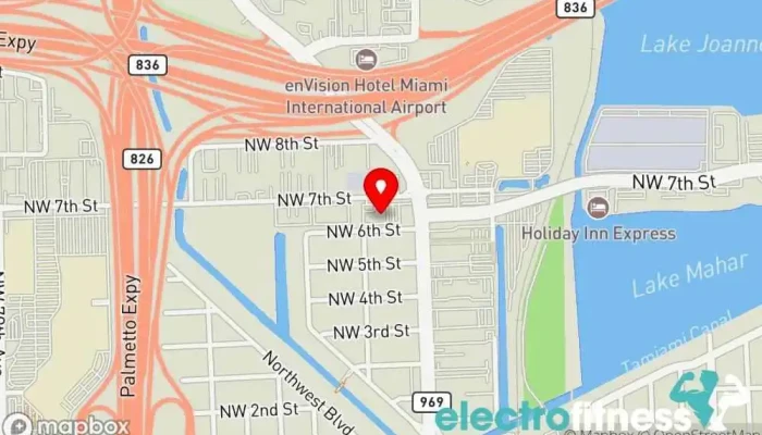 map of The Lab (mia Fitness Team) Gym, Boot camp, Personal trainer in Miami