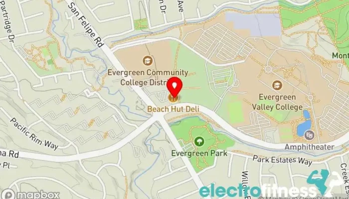 map of The Little Gym of Evergreen Gymnastics center, Children's amusement center, Children's club, Children's party service, Dance school, Gymnasium school, Gymnastics club, Summer camp organizer in San Jose