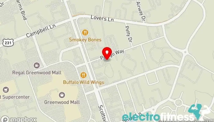 map of The Nightingale Yoga studio, Fitness center, Massage spa, Massage therapist, Women's personal trainer, Yoga instructor, Yoga retreat center in Bowling Green