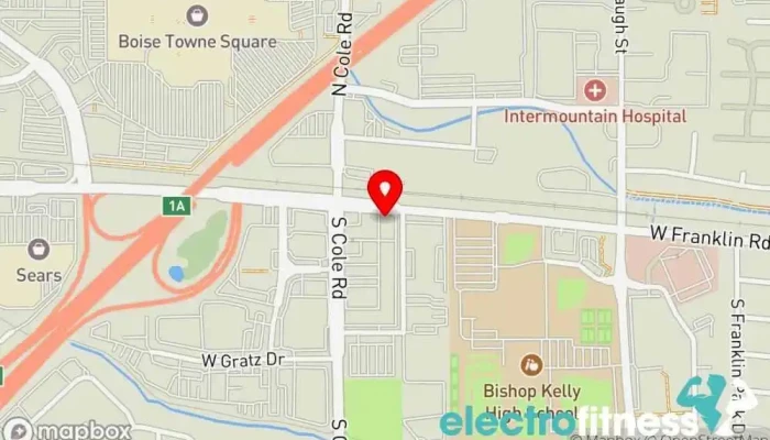 map of The PIT Idaho Martial arts school, Jujitsu school, Kickboxing school in Boise