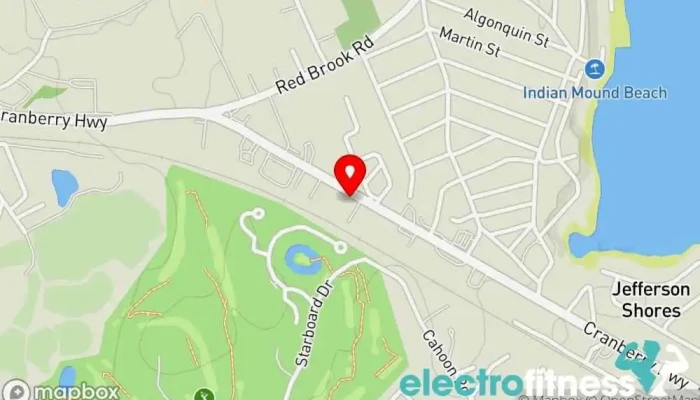 map of The Pound Martial Arts Center Martial arts school, Jujitsu school, Karate school, Kickboxing school, Muay Thai boxing gym, Physical fitness program, Self defense school, Weight loss service in East Wareham