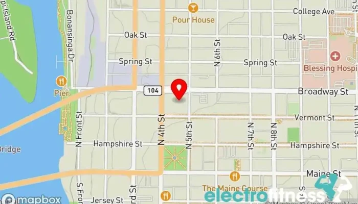 map of The Salvation Army Ray & Joan Kroc Corps Community Center Community center, Gym, Non-profit organization in Quincy