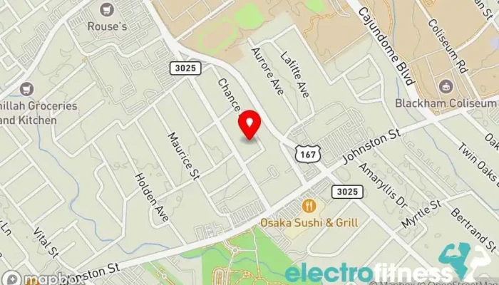 map of The Shed Gym, Jujitsu school, Martial arts club, Personal trainer, Weight loss service, Weightlifting area, Wrestling school in Lafayette