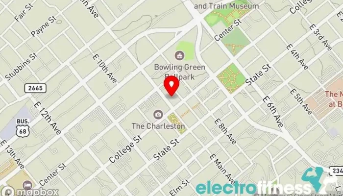 map of The Spot & Spot Stretch'd Pilates studio, Fitness center, Health spa, Indoor cycling, Yoga studio in Bowling Green