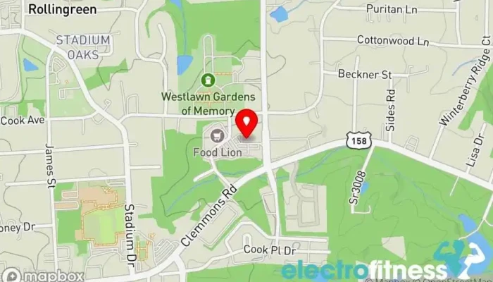 map of The Strength Lab, LLC Personal trainer, Physical fitness program in Clemmons