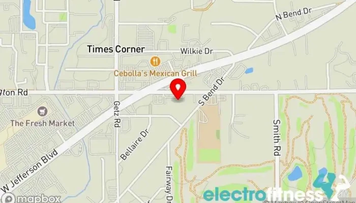 map of The WorXout Personal trainer, Physical fitness program in Fort Wayne