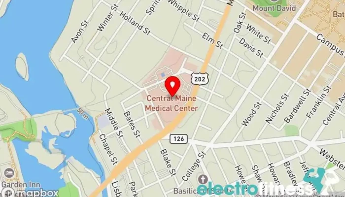 map of The Y at CMMC Specialized clinic in Lewiston