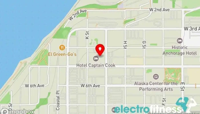 map of The Yoga Collective Ak Yoga studio in Anchorage