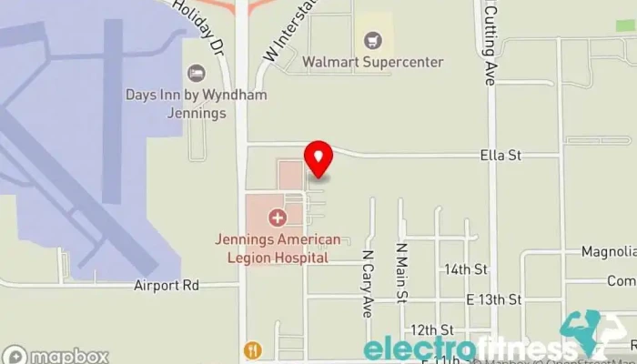map of Therapy Center Annex Fitness center in Jennings