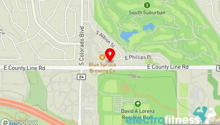 map of Thryve Strength & Fitness Gym, Fitness center, Personal trainer in Centennial