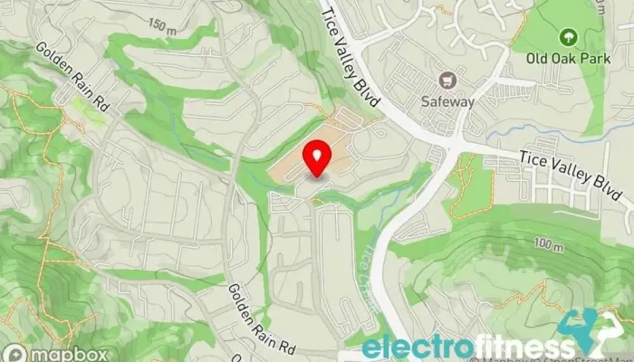 map of Tice Creek Fitness Center at Rossmoor Physical fitness program in Walnut Creek