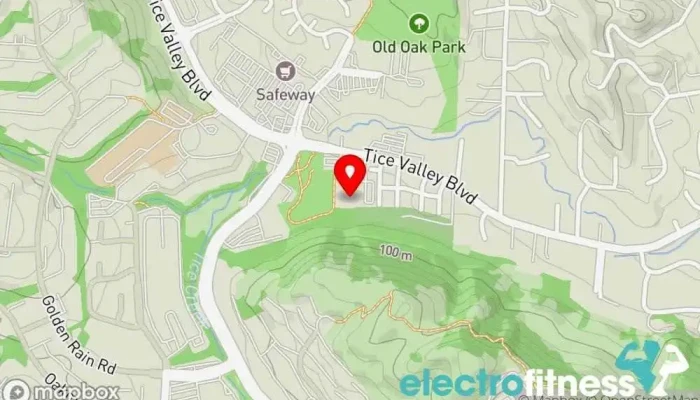 map of Tice Valley Community Gym Gym in Walnut Creek