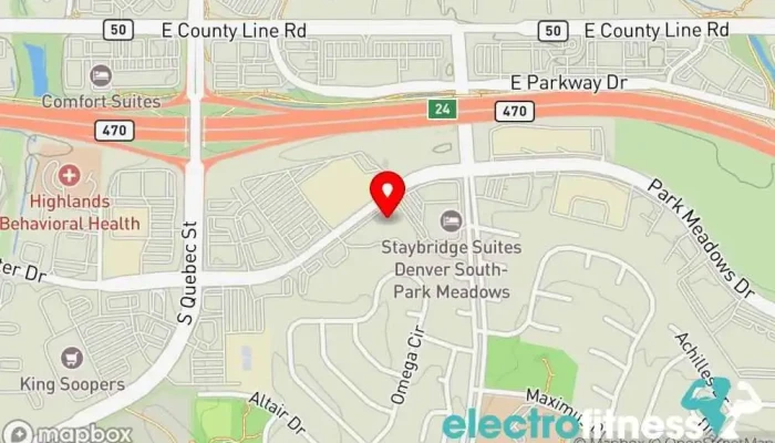 map of Tiger-Rock Martial Arts of Lone Tree Martial arts school, Jujitsu school, Karate school, Kickboxing school, Kung fu school, Martial arts club, Martial arts supply store, Self defense school, Taekwondo school in Lone Tree