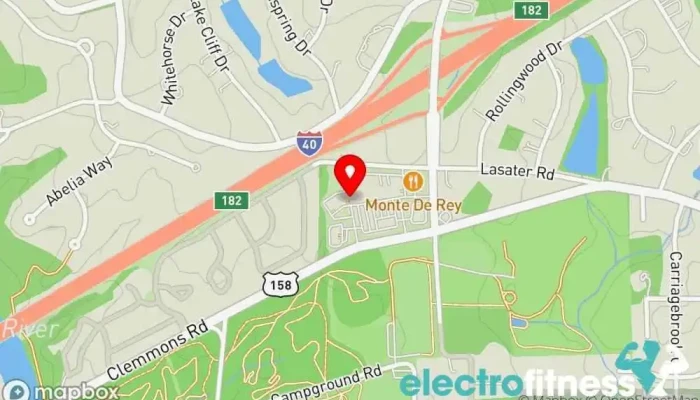 map of TITLE Boxing Club Clemmons Gym, Boxing gym, Fitness center, Kickboxing school, Personal trainer, Physical fitness program in Clemmons