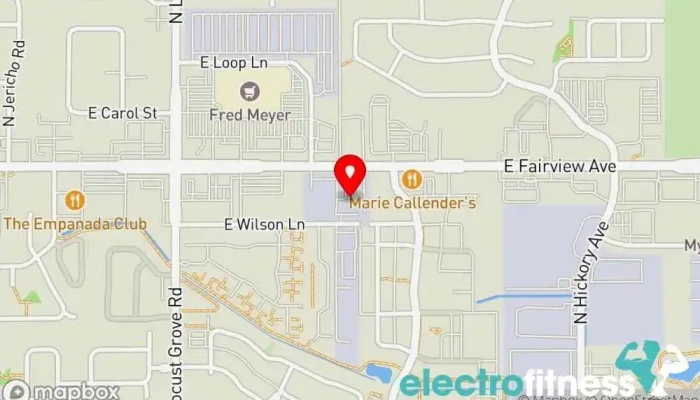 map of Tone Fitness Studio Pilates studio in Meridian
