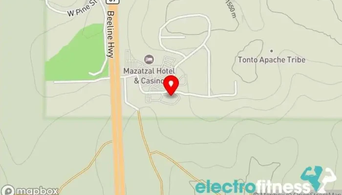 map of Tonto Apache Gym Gym, Basketball court, Indoor swimming pool, Public swimming pool, Sauna in Payson