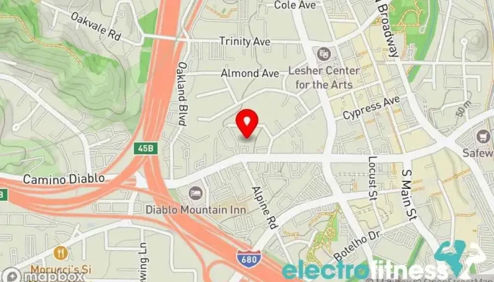 map of Top Fitness Store - Walnut Creek Exercise equipment store, Sporting goods store in Walnut Creek