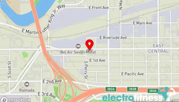 map of Torq Personal Training Personal trainer, Gym, Nutritionist in Spokane