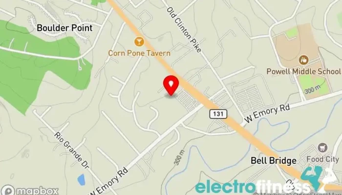 map of Total Fitness Kickboxing - Powell, TN Kickboxing school in Powell