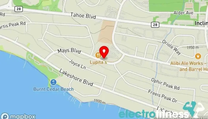 map of Train Tahoe Personal trainer, Fitness center, Gym, Physical fitness program, Weightlifting area, Women's personal trainer in Incline Village