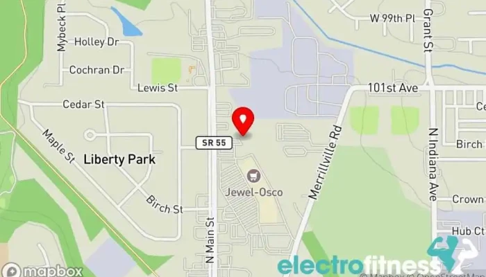 map of Trainer Troy Fitness and Training Personal trainer, Fitness center in Crown Point