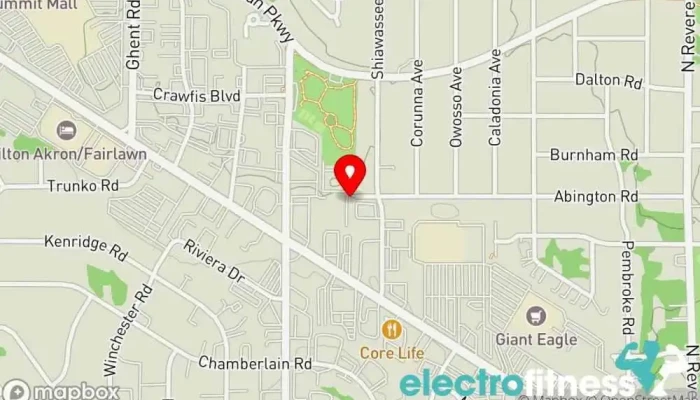 map of TrAk Athletics Gym, Fitness center, Personal trainer, Physical fitness program, Weightlifting area, Wellness center in Fairlawn