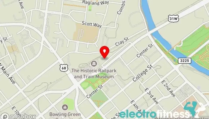 map of Trampoline jump Gymnastics center, Park in Bowling Green