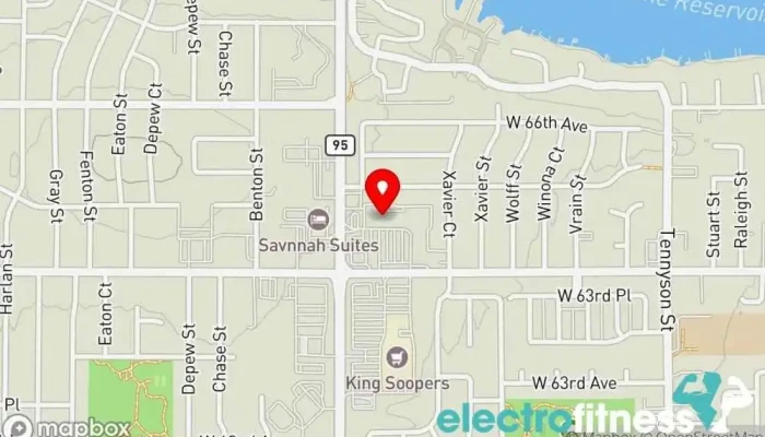 map of Transform Gym Fitness center in Arvada