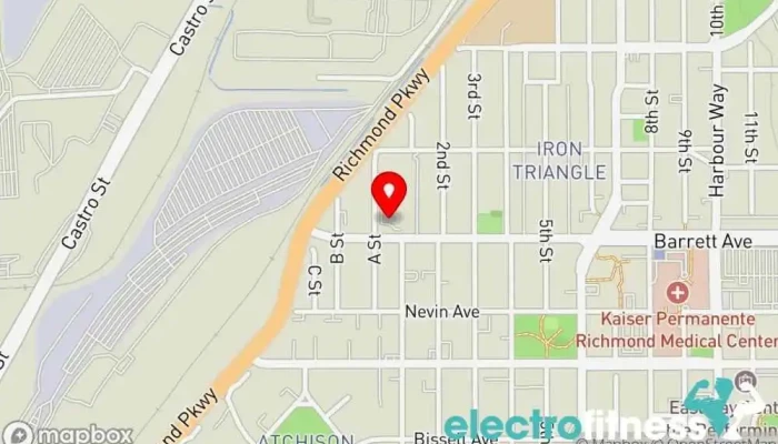 map of Traverse Fitness Fitness center, Children's camp, Children's amusement center, Children's party service, Gym, Training centre in Richmond