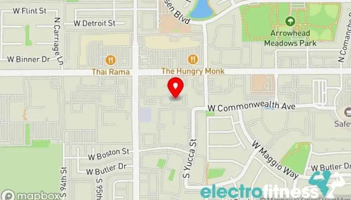 map of Triplex Training Gym, Personal trainer, Physical fitness program in Chandler
