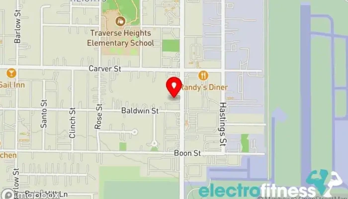 map of TRU BALANCE Gym in Traverse City