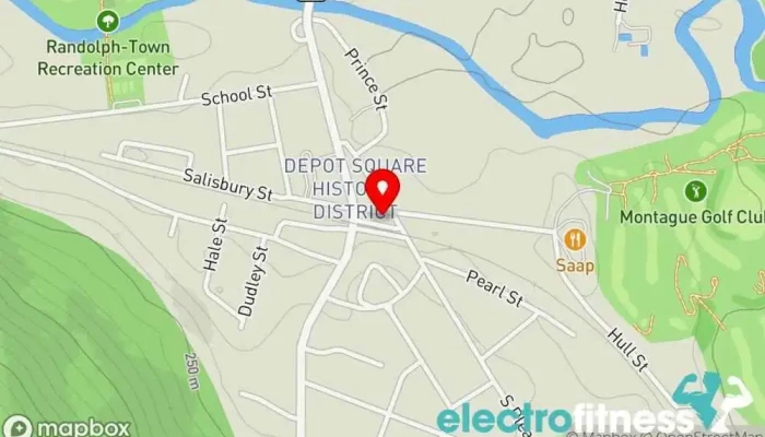 map of True Center Yoga and Massage Yoga studio, Massage therapist in Randolph